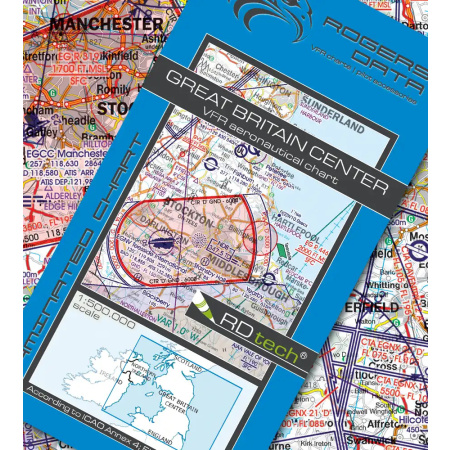 England Zentrum VFR Karte Rogers Data 2025