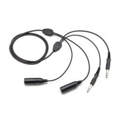Aviation Headset Extension Cable 1.5 m Dual Plug