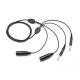 Aviation Headset Extension Cable 1.5 m Dual Plug