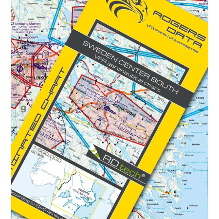 Sweden Center South VFR ICAO Chart Rogers Data 2025