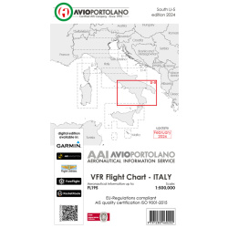 Italy LI-5 - Aerotouring VFR Chart, Paper, laminated,...