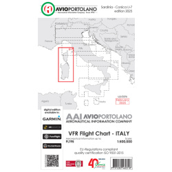 Italy LI-7 - Aerotouring VFR Chart, Paper, laminated,...