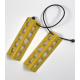 Cales de roue pour avion (Aluminium) Jaune