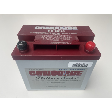 Im Kundenauftrag: Flugzeugbatterie CONCORDE RG-25XC, inkl. FAA Form 8130-3