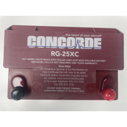Im Kundenauftrag: Flugzeugbatterie CONCORDE RG-25XC, inkl. FAA Form 8130-3