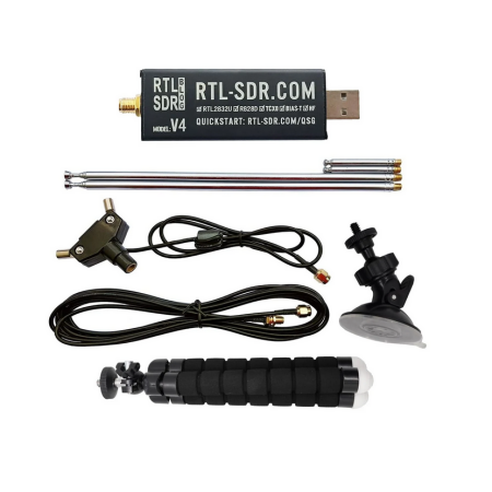 RTL-SDR V4 receiver with antenna kit 
