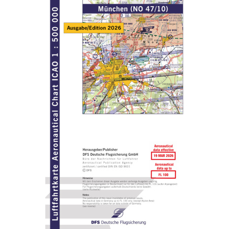 Deutschland München ICAO Karte Motorflug VFR 2026