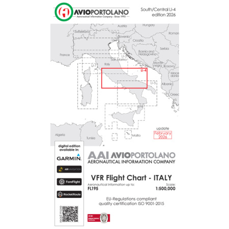 Cartes VFR Avioportolano 2026 LI-4