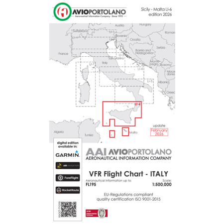 Cartes VFR Avioportolano 2026 LI-6