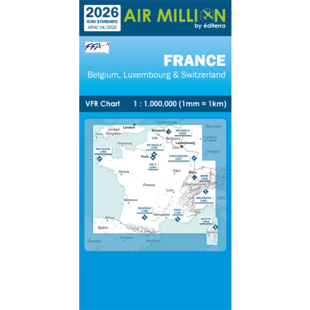 France VFR Chart 1:1,000,000 2026