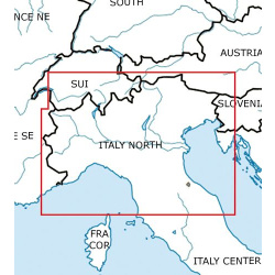 Italien Nord VFR Karte Rogers Data 2026