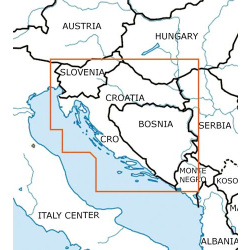 Carte VFR Croatie & Bosnie Rogers Data 2026