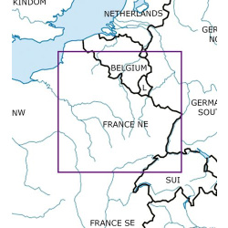 Frankreich Nord-Ost VFR Karte Rogers Data 2026