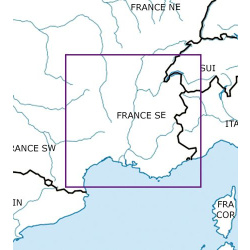 Frankreich Süd-Ost VFR Karte Rogers Data 2026