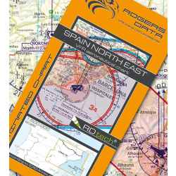 Spain North East Rogers Data VFR aeronautical chart 2026