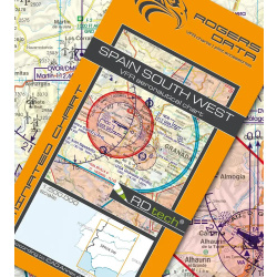 Spain South West VFR Rogers Data aeronautical chart  2026