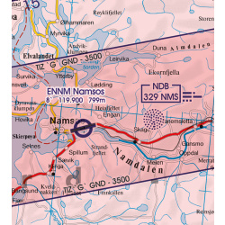 Norway South VFR ICAO Chart Rogers Data 2026