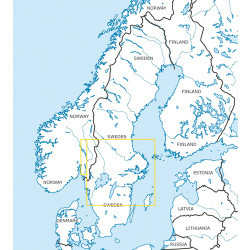 Schweden Zentrum Süd VFR Karte Rogers Data 2026