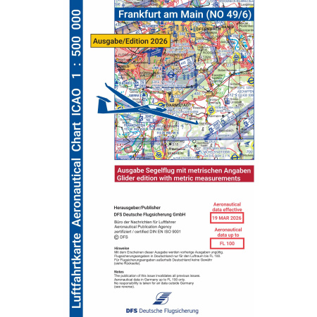 Segelflugkarte Frankfurt 2026