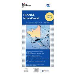 France North-West ICAO Chart - Paper, folded 2026