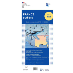 Frankreich Süd-Ost ICAO Karte VFR 2026