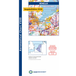 Benelux Visual 500 Karte VFR 2026