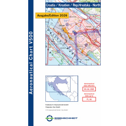Kroatien Nord Visual 500 Karte VFR 2026