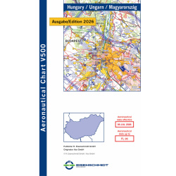 Hongrie Visual 500 Carte VFR 2026