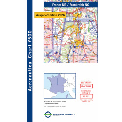 France North-East Visual 500 Map VFR 2026