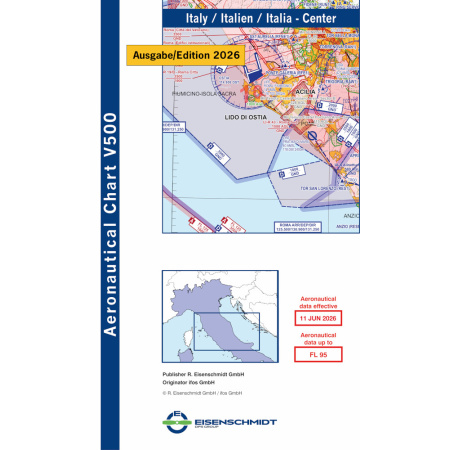 Italien Center Visual 500 Karte VFR 2026