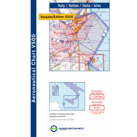 Italie Îles Visual 500 Carte VFR 2026