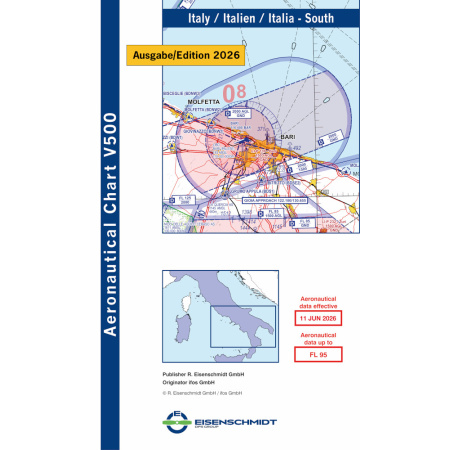 Italie Sud Visual 500 Carte VFR 2026