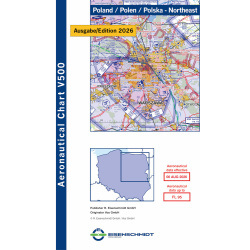 Pologne nord-est Visual 500 Carte VFR 2026