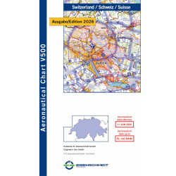 Switzerland Visual 500 Chart VFR 2026