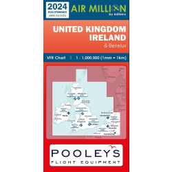 England und Irland Air Million Karte VFR 2026
