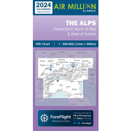 Alpen Air Million ZOOM 1:500.000 Karte VFR 2026