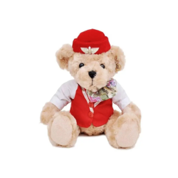 Aviation Teddybär Flight Attendant