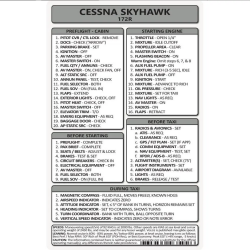 Pocket Flugzeug Checkliste für Piloten