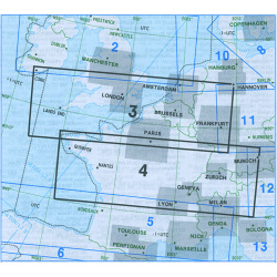 Carte IFR Europe Enroute Low Altitude ELO 3/4