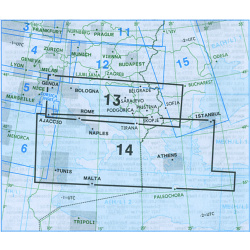 Carte IFR Europe Enroute Low Altitude ELO 13/14