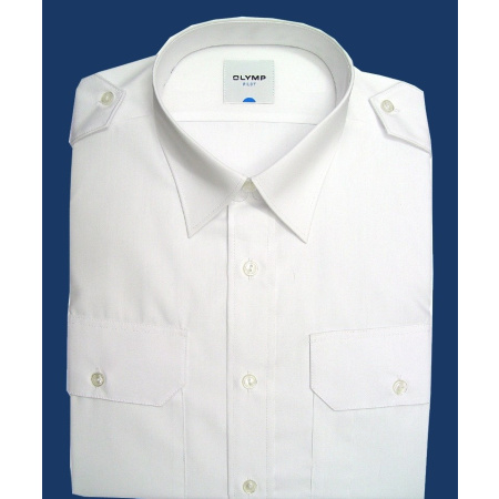 Pilot Shirt white - long sleeve 48